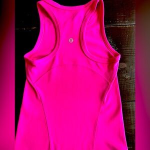 lululemon athletica Bright Pink Racerback Tank Top